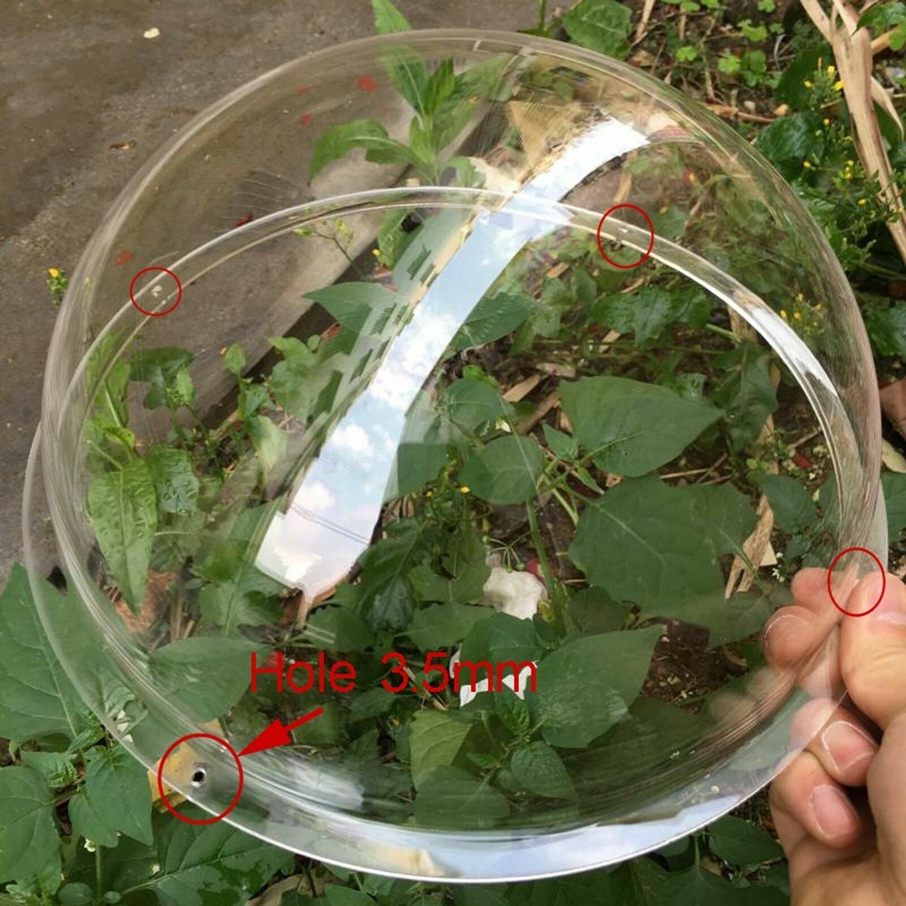 Diameter 50-300mm Acrylic PMMA Clear Dome Shape with Screw hole Dust Cover