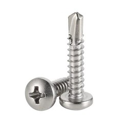#10 x 1 (1/2″ to 2-1/2″ Available) Pan Head Self Drilling Screws, x 1″
