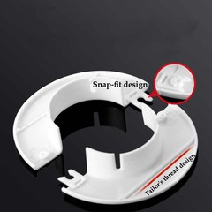 Wall Hole Plastic Cable Hole Cover White Round Pipe Hole Plug Cover 34mm~100mm