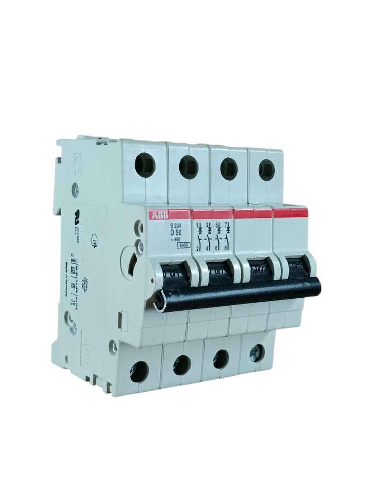 ABB S552097 S204 Magnetic Thermal Circuit Breaker 4p 50a 10ka d
