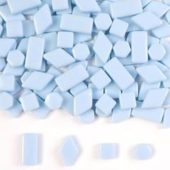 1 LB Mixed Shapes Glass Mosaic Tiles for Crafts Bulk, Colorful Opaque Recycle…