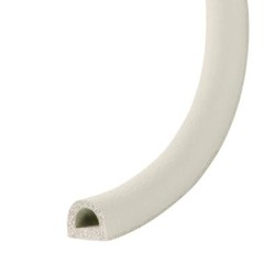White 5/16″x1/4″x17′ D-Center EPDM Weatherseal Tape Medium Gap Seal Strip