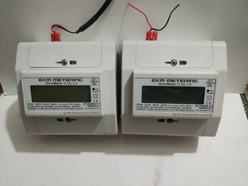 3-phase wye Power Meter Energy Saving Device Combined Heat and Power LOT OF 2PCS
