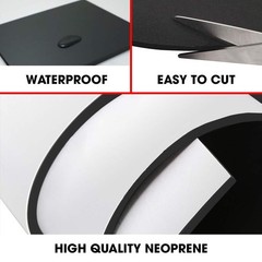 Dualplex Neoprene Sponge Foam Rubber Roll Adhesive, 15X60 Inches X 1/8″ Thick…