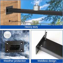 HT10 HL10 HT14 HL11 HL12 Flat Handrail Accessories – 2Pack End Brackets Universa