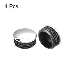 Post End Cap Cover, 4pcs 40mm Fence Post Cap Round Tube Cover Insert, 38x18mm