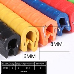 U-Shaped Rubber Sealing Strip Car Door Edge Guard Protector Edging Trim Seals