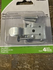 One Pack of 4 Pieces National Hardware Snap Fasteners N192-179 V82 Zinc Plated