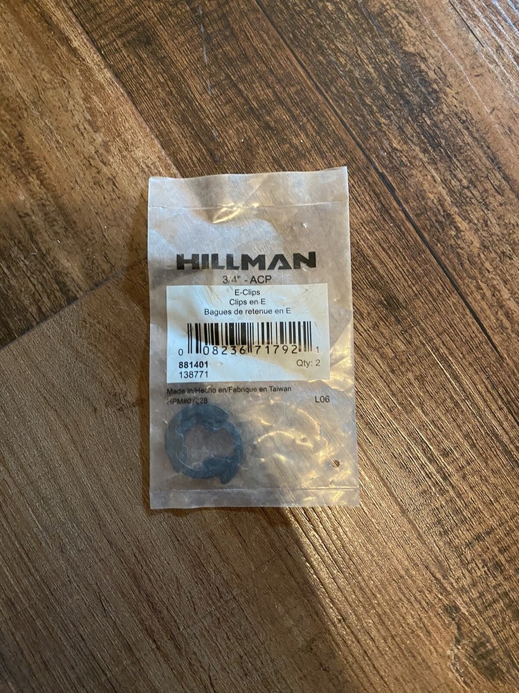 (2-Pk) Hillman E-Clips 3/4″ 881401