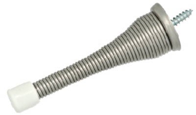 Spring Door Stop, Satin Nickel, 3 In. – N331-165