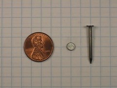 200 WIRE NAILS #14 x 7/8″ LONG, STEEL, 3/16″ HEAD DIAMETER, 0.08″ SHANK DIAMETER