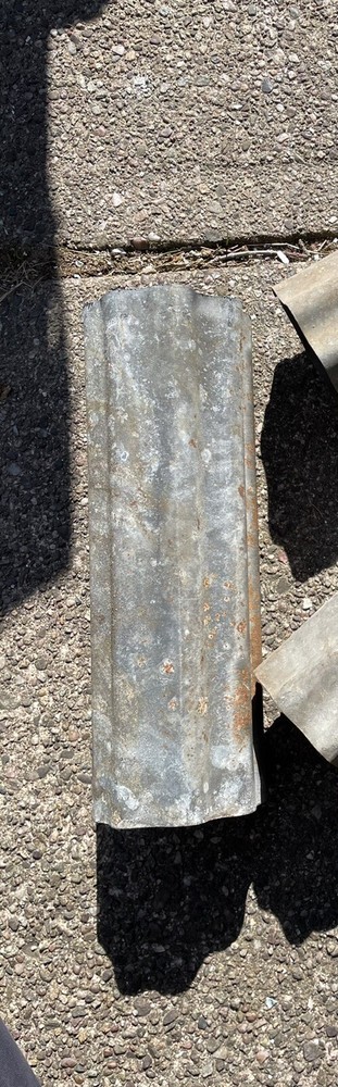 VTG 4” GALVANIZED GUTTER DOWNSPOUT Old House Restoration Antique Victorian 1888