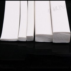 White Silicone Sponge Square Flat Strip Foamed Rubber Seal Gasket 4x4mm~25x30mm