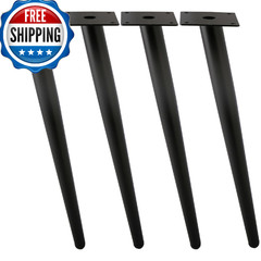ALXEH Oblique Furniture Leg 30 Inch, Slant Tapered Metal Coffee Table Legs 4pcs,
