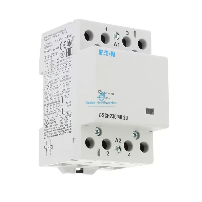 Eaton Z-sch230/40-20 230v 40a 2na Contactor