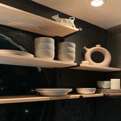 Metal Shelf Brackets Clear wax finish