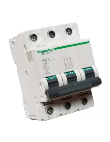 Schneider Automatic Magnetic Thermal c60a 4.5ka 3p 32a Curve C 23885