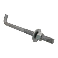 5/8″ x 8-inch Galvanized Threaded Anchor Bolts for Wood, Concrete (10 Pack)