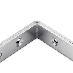 50Pcs 1.5″ L-Shaped Bracket Corner Braces w/Screws Angle Bracket Shelf Brackets