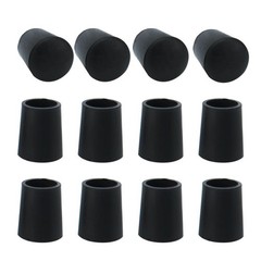7.5mm Rubber Chair Leg Tips Caps Pads Furniture Couch Table Cup Covers 12pcs
