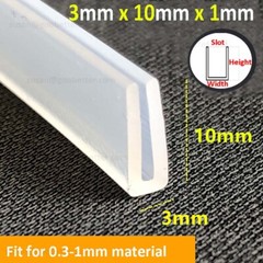 Car Door Boot Edge Protector Strip Trim U Shape Guard Seal Silicone Rubber Clear