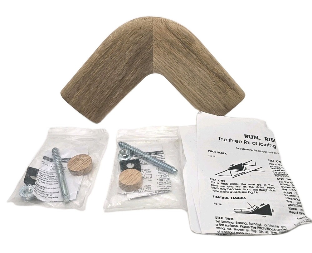Red Oak Level Quarter Turn Solid Handrail 7011 6-1/2 in. x 2-5/8 in. Stainable