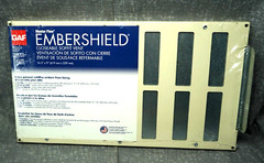 16.5in x 9in x 1.5 in. GAF MASTER FLOW EMBERSHIELD CLOCEABLE SOFIT VENT