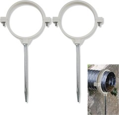 2PCS Downspout Extension Brackets Pipe Holders 7in Support Clips Outdoor USA New