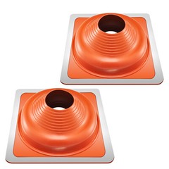 2 Pcs Metal Roof Pipe Flashing Boot Fit 6-1/4″ – 11-3/4″ Pipe High Temp Silicone