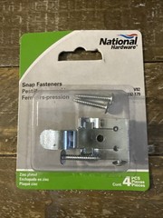 One Pack of 4 Pieces National Hardware Snap Fasteners N192-179 V82 Zinc Plated