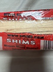 Package of 6 Nelson Wood Shims, 8″