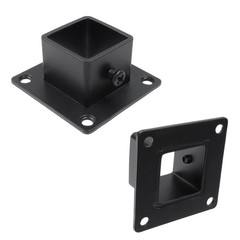 Post Base, 6 Pcs Square Stainless Steel Flange Anchor Base, Heavy Duty Deck P…