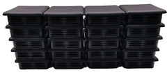 LOT OF 20, 4 inch Square Tubing Plug Cap Tubing Post End Cap 4″ x 4″ Plastic
