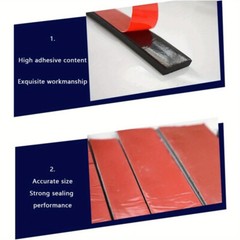 Self-Adhesive Rubber Sealing Strip Solid Gaskets Pads Seals Width 10mm – 100mm