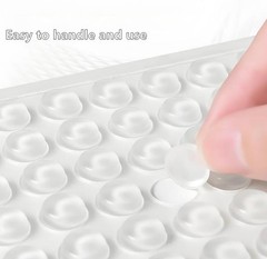 Ciivii 164 Pcs Silicone Cabinet Bumpers 3 Shapes 1/2 Inch Clear Self-Adhesive