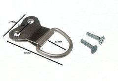 Picture Frame Hanging D Anneau Double Np Nickel Plated & Screws Pack Of 20