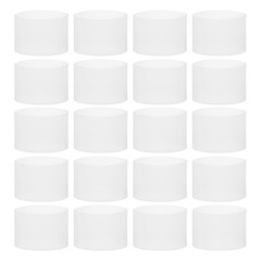 20Pcs Silicone Rubber Bands Non-slip 3.39 Inch for Art, White