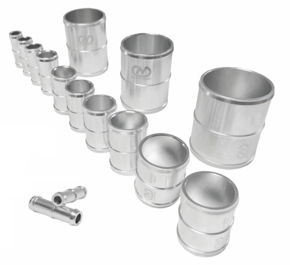 Aluminium Joiner Alloy Hose Pipe Connector-Size 6mm-50mm/Length 40mm-60mm-AL0022