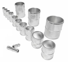 Aluminium Joiner Alloy Hose Pipe Connector-Size 6mm-50mm/Length 40mm-60mm-AL0022