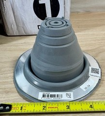 Box of 10 DEKTITE PIPE FLASHING BOOTS – Size #1 1/4”-2 3/8” Grey (G)