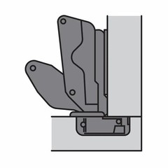 Hafele 165° Full Overlay Clip On Hinge – 1 Pair