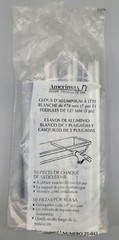 Amerimax Part #25043 Aluminum Spike 7″ White & 5″ Ferrule, 10-Pack