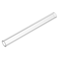Rigid Round Clear Tubing 12mm ID x 18mm OD x 150mm Length Plastic Tube