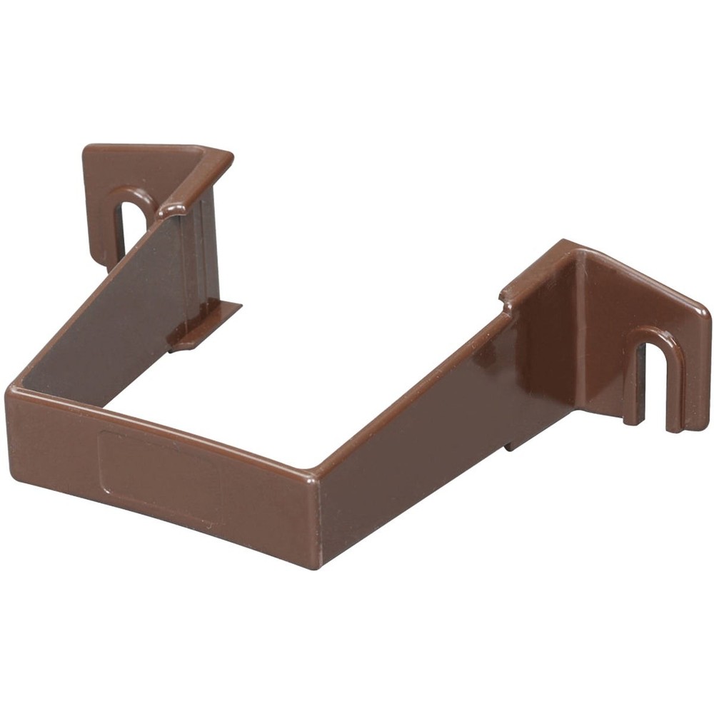 Amerimax 2 In. Contemporary Brown Vinyl Square Downspout Clip T1534 Amerimax