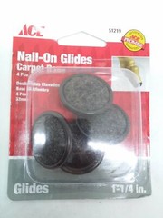 Ace Nail-On Glides 4 Pcs Carpet Base 1-1/4 Inches 82901512196 51219 51219