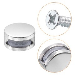 Frameless Mirror Glass Clips Shelf Support Brackets Holder for 3-5mm 6-7mm Thick