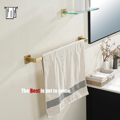 Jqk Gold Towel Bar Rounded Edges 29.41 Inch Towel Rack 304 Stainless Steel