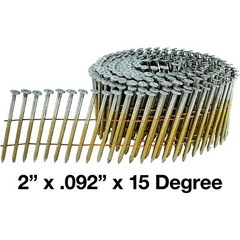 2″ x .092 15° Wire Weld Collated Ring Shank Nails – Hot Galvanized – For Si