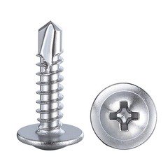 Wensilon（300pcs）#8×1/2”for Sheet Metal Self-Tapping Screws #8X1/2″, Silver