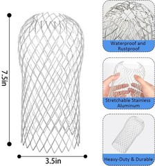 Aluminum Gutter Guards 8 Pack 3.5in Mesh Leaf Debris Blockage Protectors NEW